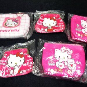 NWT Bundle of 5 Hello Kitty Coin Purses